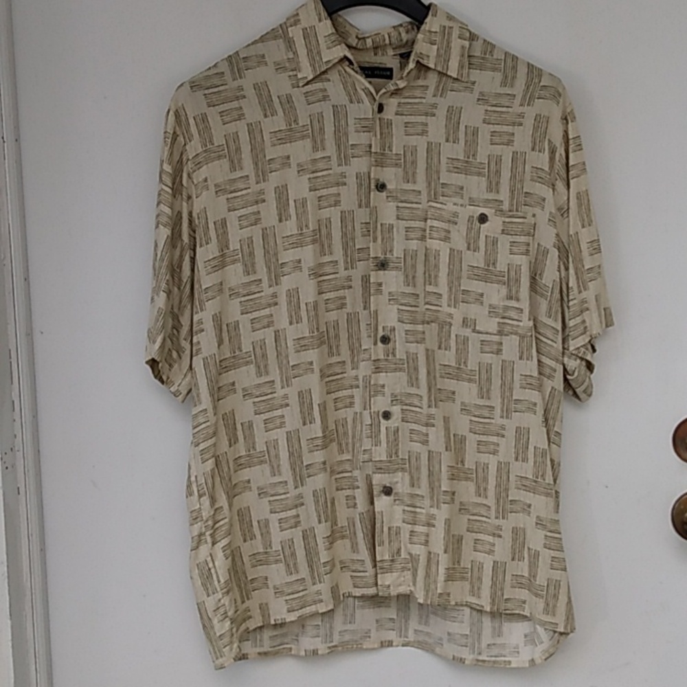 🌴🥥Natural Issue Vintage Medium Tribal Hawaiian Cruise Beach Vacation Y2k 90s